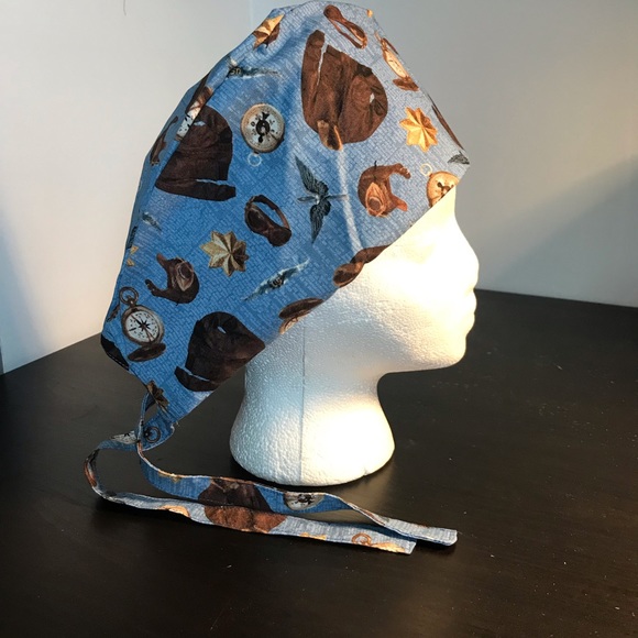 Set of 5 hand made Chef Hats Scrub Hats - Picture 3 of 6